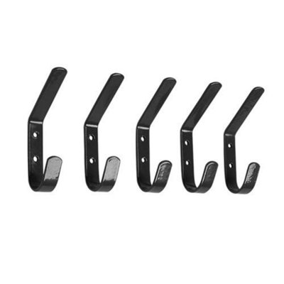 Stubbs Hat & Coat Hooks (Set Of 5) Black (One Size)