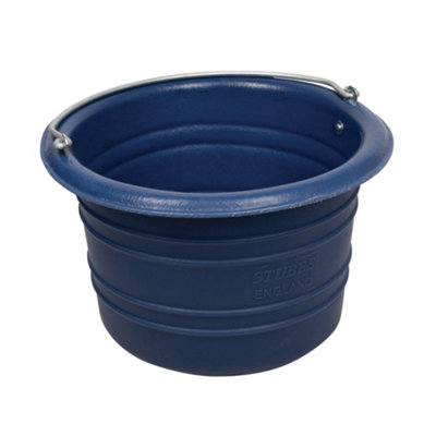 Stubbs Jumbo Horse Feed Bucket Royal Blue (One Size)