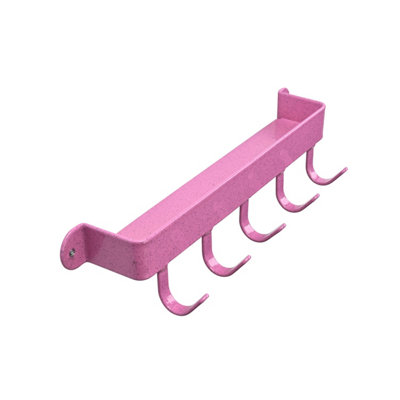 Stubbs Shelfie Hanging Hooks Pink (One Size)