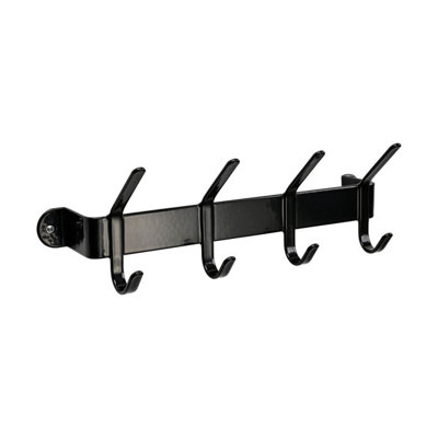 Stubbs Shelfie Plain Coat Hook Black (One Size)