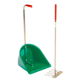 Stubbs Stable Mate Manure Collector High With Rake S4585 Green (One Size)