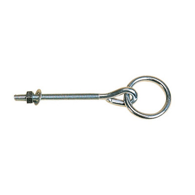 Stubbs Tie Ring Short Shank S30S Silver (One Size)