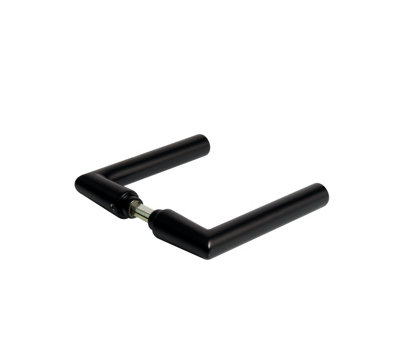 Studio Private Line / Alea / Olis lever handle, mitred, black RAL 9005