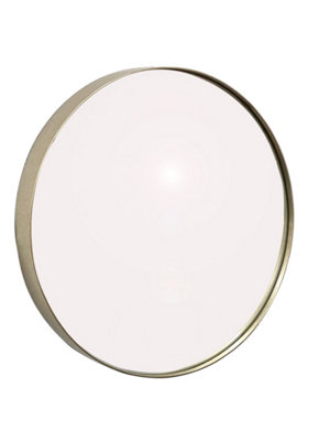 Studio Round Accent Wall Mirror/Vanity Mirror ,Antique Champagne Silver,80.5 dia cm
