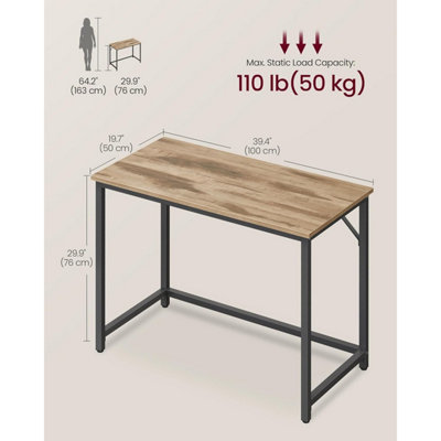 Study Table for Small Spaces, Work Desk with Clean Lines and Sleek ...