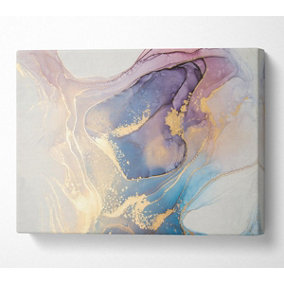 Stunning Glitter Marble Canvas Print Wall Art - Medium 20 x 32 Inches