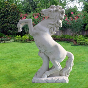 Stunning Large Rearing Horse Statue