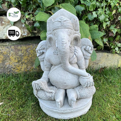 Stunning Small Ganesh Garden Statue