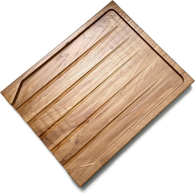 Sturdy and Durable Belfast Butler Sink Wooden Draining Board - Crafted from a Single Solid Oak Blockboard Wood