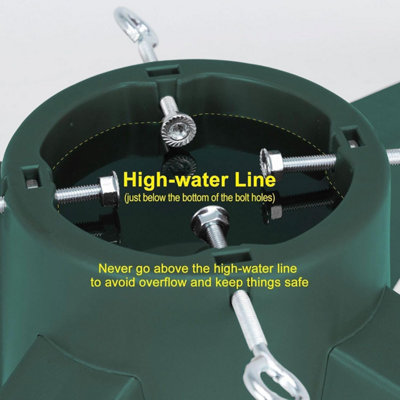 Sturdy Christmas Tree Stand with Water Reservoir, Holds Trees Up to 8ft ...