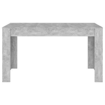 Sturdy Dining Table Concrete Grey 140x74.5x76 cm Engineered Wood