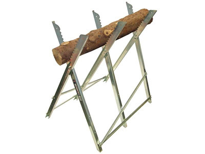 Sturdy Faithfull Folding Trestle Sawhorse with Galvanised Finish