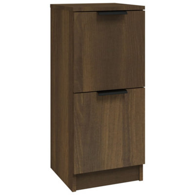 Sturdy Sideboard Brown Oak 30x30x70 cm Engineered Wood