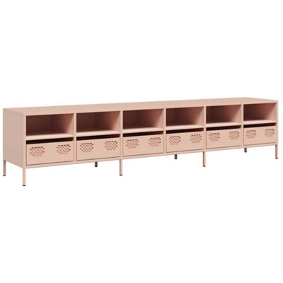 Sturdy TV Cabinet Pink 202x39x43.5 cm Cold-rolled Steel
