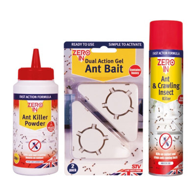 STV Ant Killer Kit including Powder, Bait and Spray