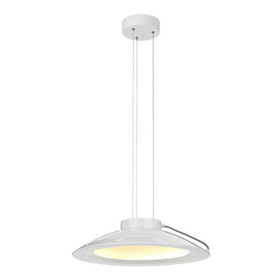 Stylish 1 Bulb White LED Ceiling Pendant Light Fitting - 36W Energy Efficient Design