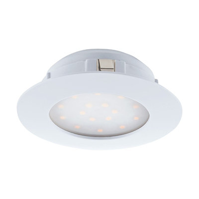 Stylish 12W Round White LED Flush Downlight for Walls and Ceilings