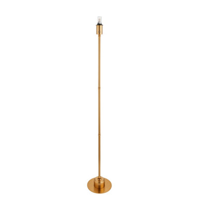 Stylish 1300mm Tall Floor Lamp with Aged Brass Finish - Portable LED ...