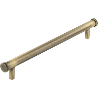 Stylish 224mm Antique Brass Cabinet Handle for Modern and Classic Interiors - Kitchen Drawer Pull Handle