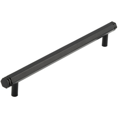 Stylish 224mm Black Cabinet Handle for Modern Interiors - Kitchen Drawer Pull Handle