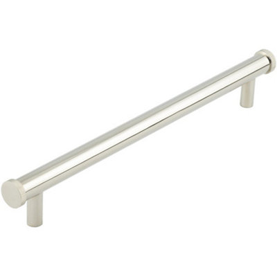 Stylish 224mm Polished Nickel Cabinet Handle for Modern Interiors Kitchen Drawer Pull Handle