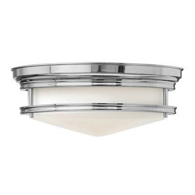 Stylish 3 Bulb Chrome LED Flush Mount Light for Low Ceilings