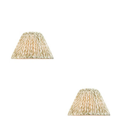 Stylish 30cm Herb Green Tapered Cylinder Lamp Shades - Set of 2
