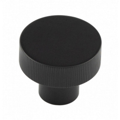 Stylish 30mm Black Knob for Cupboards - Kitchen Cabinet Knob