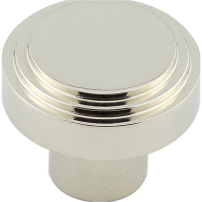Stylish 30mm Polished Nickel Cupboard Knob for Modern Interiors - Kitchen Cabinet Knob