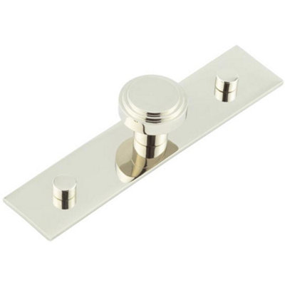 Stylish 30mm Polished Nickel Cupboard Knob with Stepped Design - Kitchen Cabinet Knob