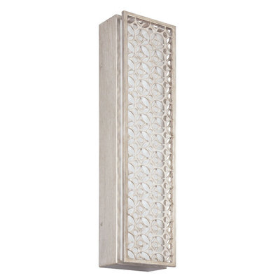 Stylish 4 Bulb Sunrise Silver LED Wall Sconce - 40W Light Fixture