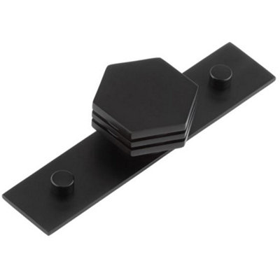 Stylish 40mm Matt Black Cupboard Knob for Modern Interiors - Kitchen Cabinet Knob