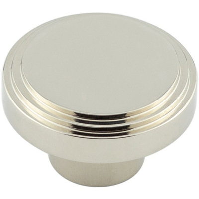 Stylish 40mm Polished Nickel Cupboard Knob for Modern Interiors Kitchen - Cabinet Knob