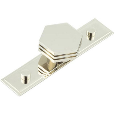 Stylish 40mm Stepped Polished Nickel Cupboard Knob for Modern Interiors - Kitchen Cabinet Knob