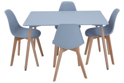 Stylish 5Pc Dining Set, Space Saving Design Dining Room Table And ...