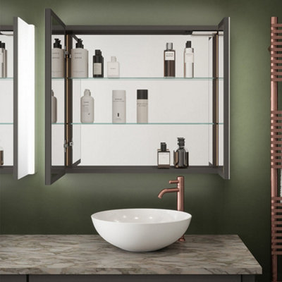 Bathroom cabinet demister bluetooth discount