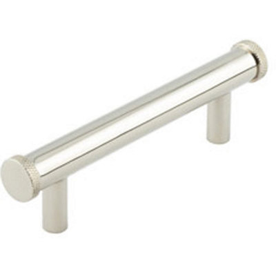Stylish 96mm Polished Nickel Cabinet Handle for Modern and Traditional Decor - Kitchen Drawer Pull Handle