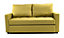 Stylish and Comfortable 2 Seater Fabric Sofa Bed, Modern Style, Living Room Furniture - Lime