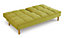 Stylish and Versatile 3 Seater Velvet Sofa Bed, Modern, Living Room Furniture - Lime