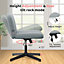 Stylish Armless Office Chair with Height Adjustable, Wide Seat, Perfect for Home Office and Bedroom-Grey
