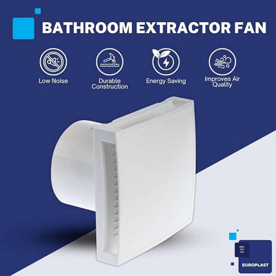Stylish Bathroom Extractor Fan 100mm / 4