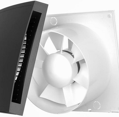 Stylish Bathroom Extractor Fan 125mm with Front Cover