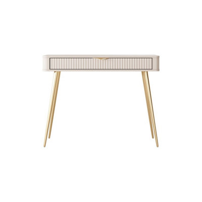 STYLISH BEIGE DRESSING TABLE H780MM W1000MM D380MM - MODERN DESIGN WITH  FUNCTIONAL FEATURES