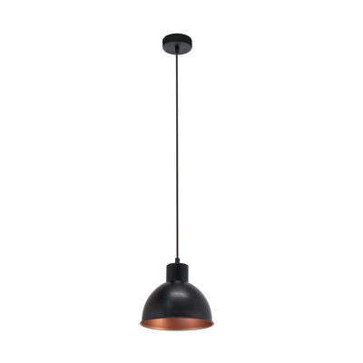 Stylish Black and Copper Hanging Pendant Light for Modern Interiors