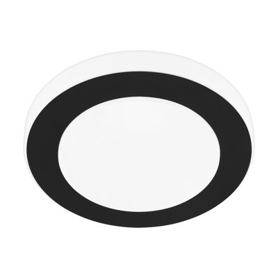 Stylish Black and White LED Wall Flush Ceiling Light with Adjustable Height