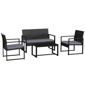 Plastic garden table discount and chairs b&q