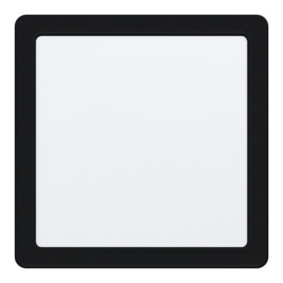 Stylish Black Square Ceiling Flush Downlight with Built-in 16.5W LED Spotlight
