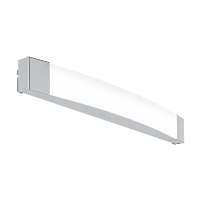 Stylish Chrome Bathroom Wall Light with LED Bulb - IP44 Rated Mirror Fixture