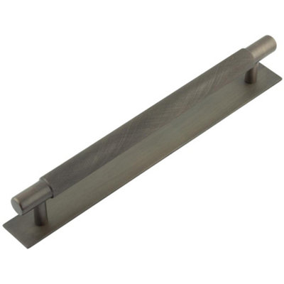 Stylish Dark Bronze Cabinet Handle with 224mm Centers - Kitchen Drawer Pull Handle