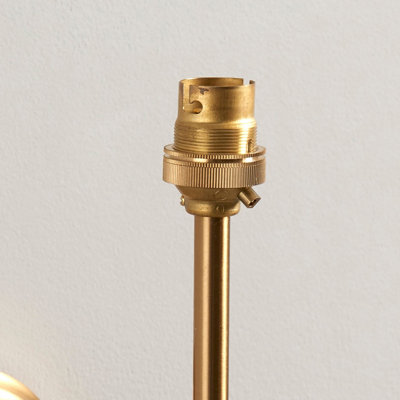 Stylish Dimmable Wall Lights Set of 2 in Brushed Aged Brass Finish